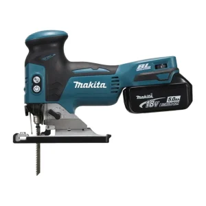 Scie sauteuse a batterie 18V Li-Ion 5 Ah + chargeur et 2 batteries 5.0 Ah Makita