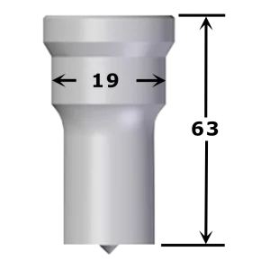 Poinçon oblong N°2 maxi 5,5 x 19 mm