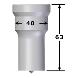 Poinçon oblong N°PG6 maxi 22 x 40 mm