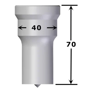 Poinçon oblong n°PM3 maxi 27 x 40 mm