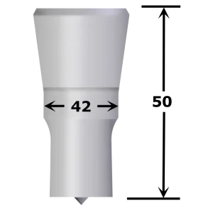 Poinçon rond n°PS4 Ø 32,5 à 42 mm